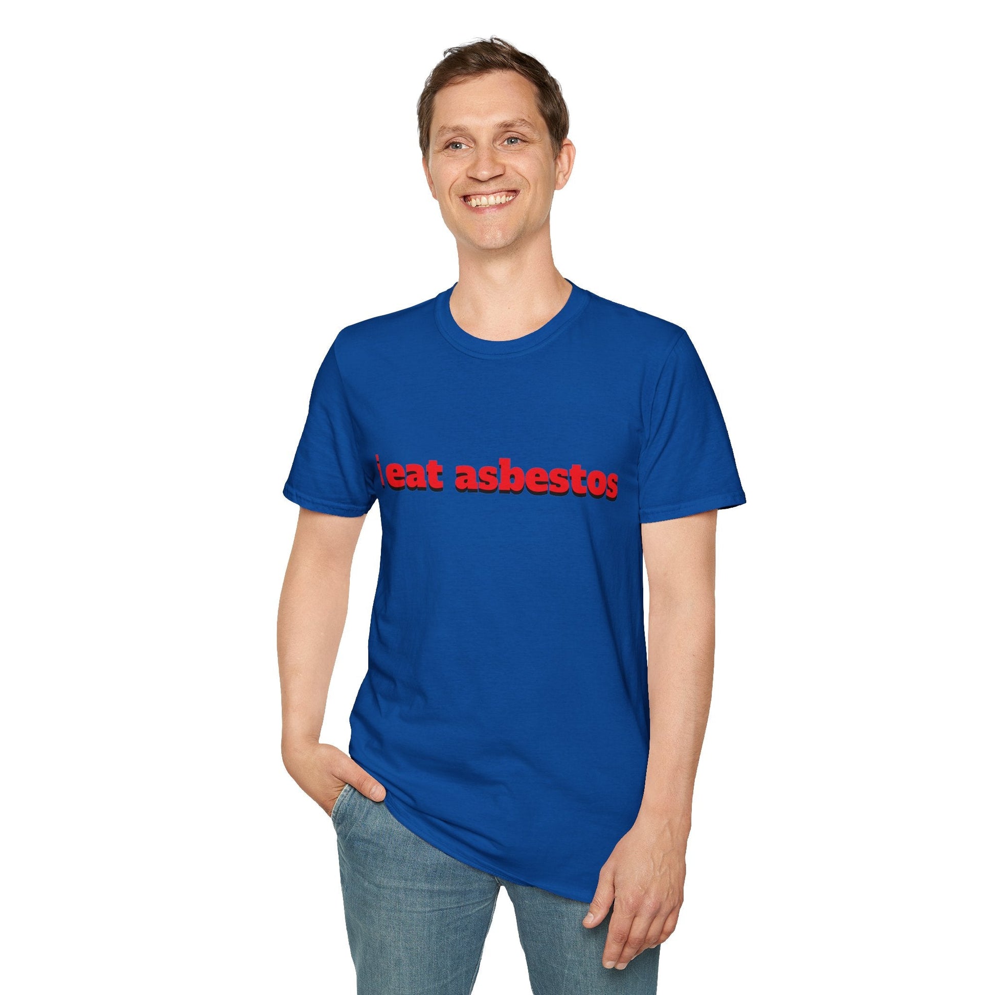 "i eat asbestos" Unisex Softstyle T-Shirt - Capylove