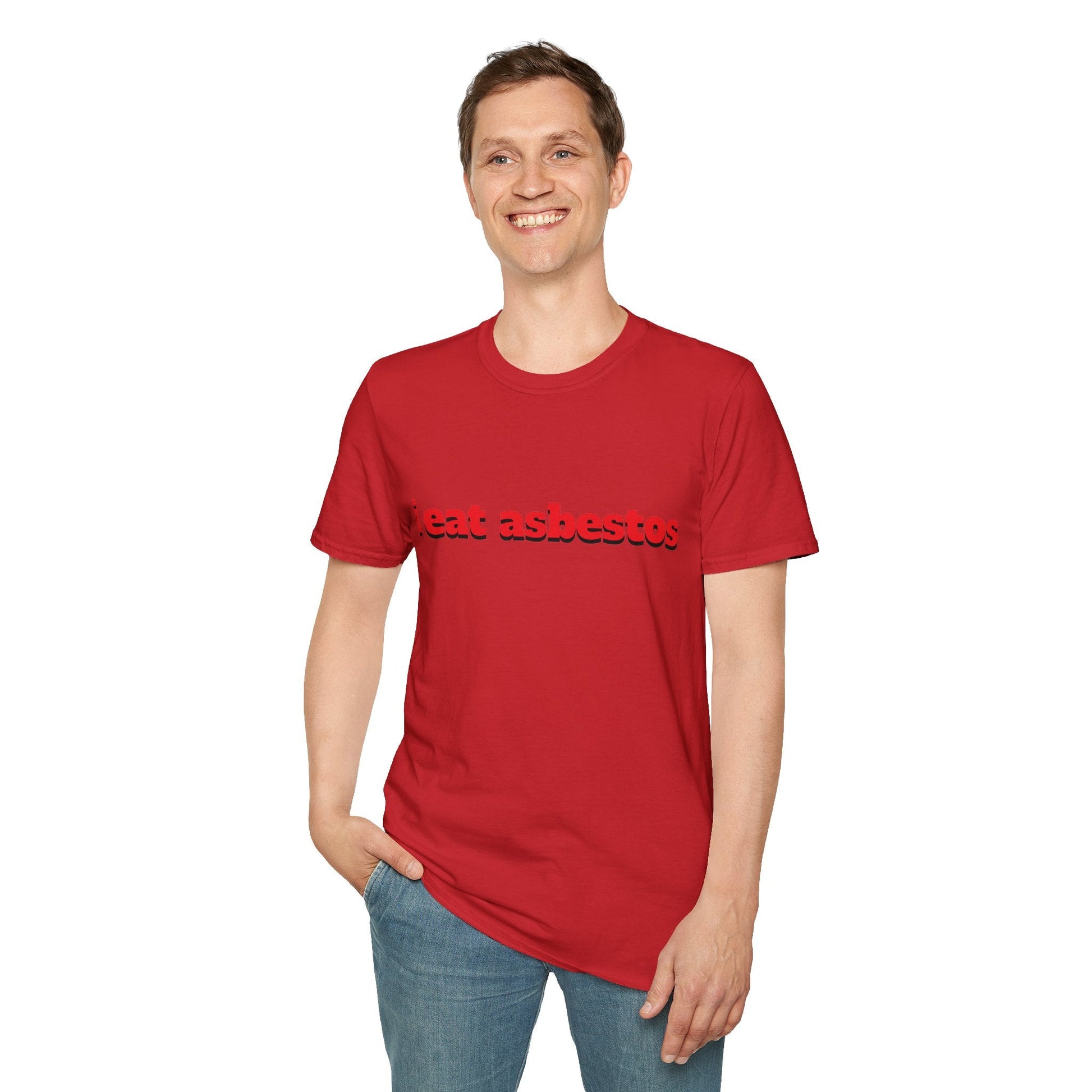 "i eat asbestos" Unisex Softstyle T-Shirt - Capylove