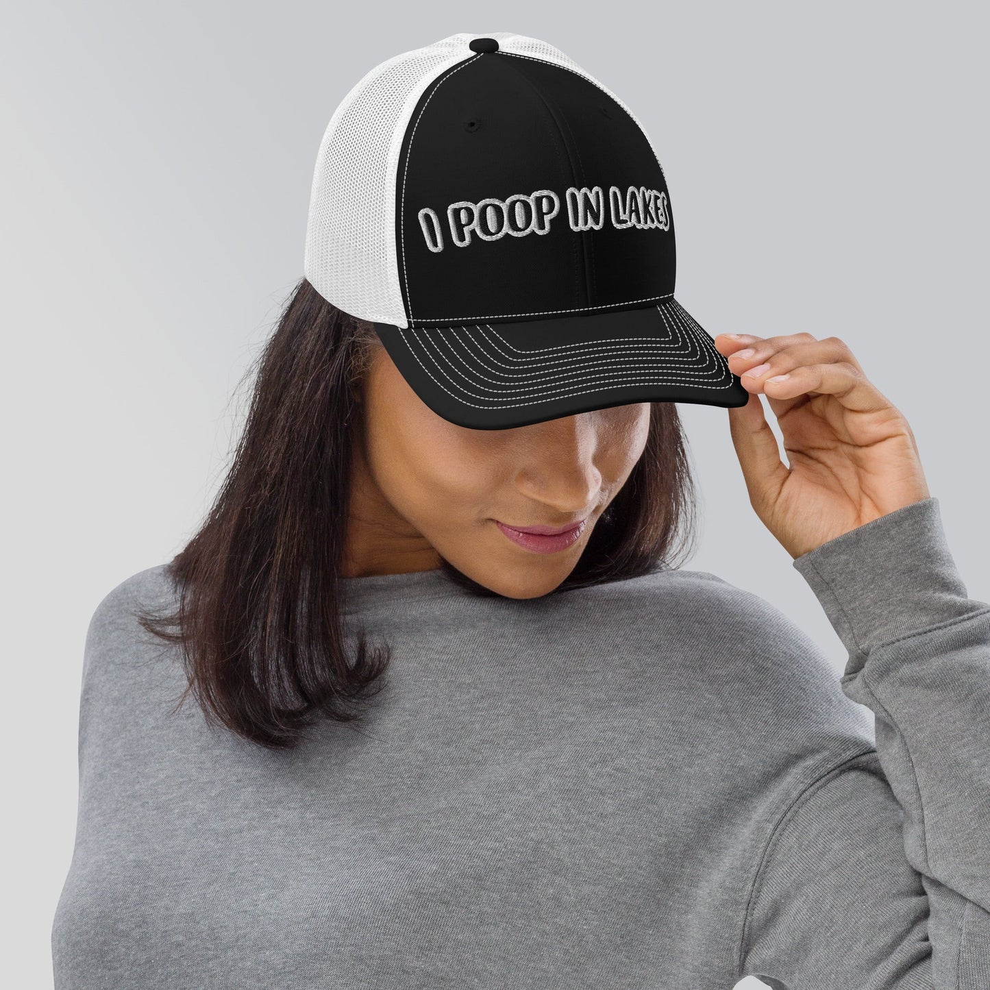 "I POOP IN LAKES" Trucker Cap - Capylove