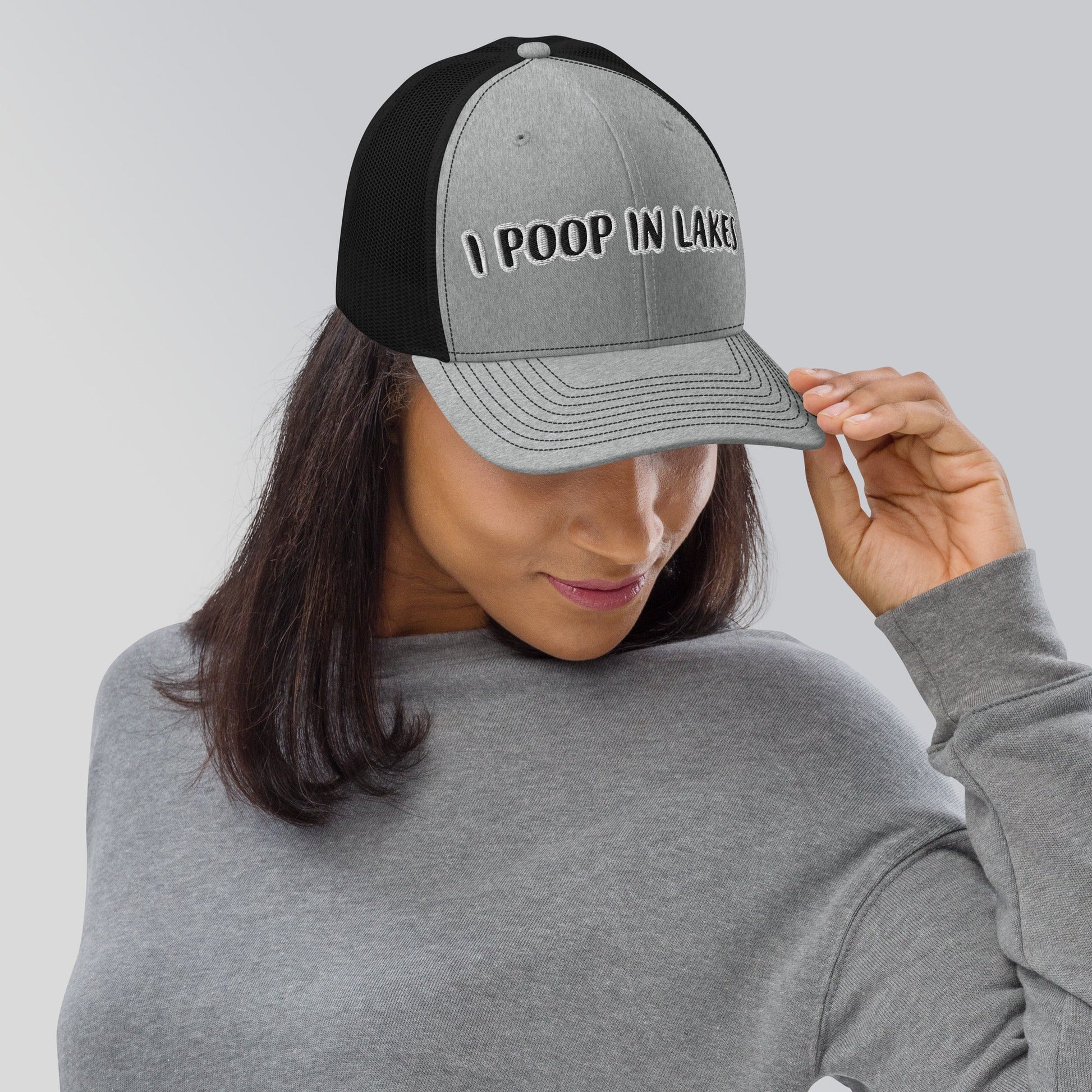 "I POOP IN LAKES" Trucker Cap - Capylove