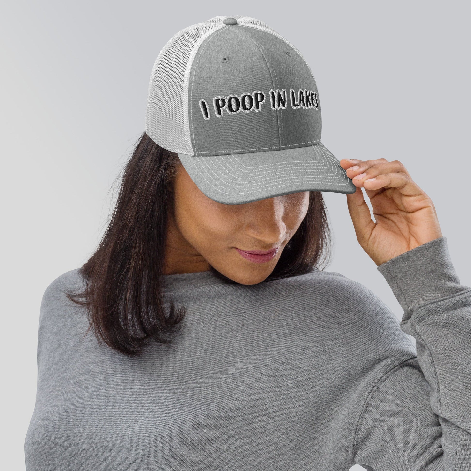 "I POOP IN LAKES" Trucker Cap - Capylove