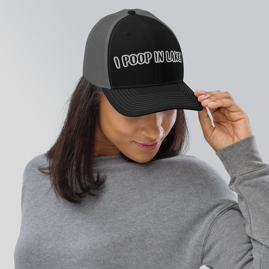 "I POOP IN LAKES" Trucker Cap - Capylove