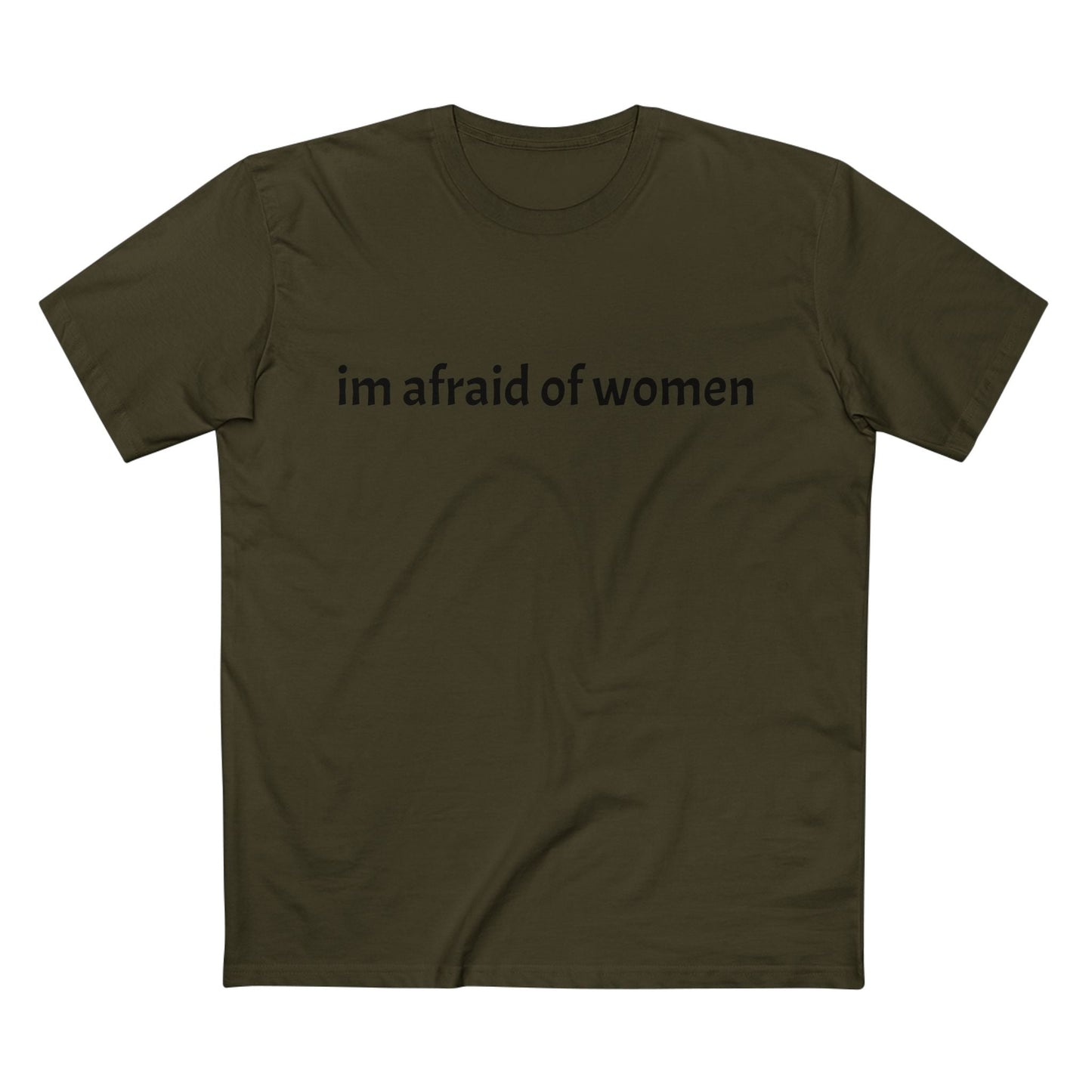 "im afraid of women" Staple Tee - Capylove