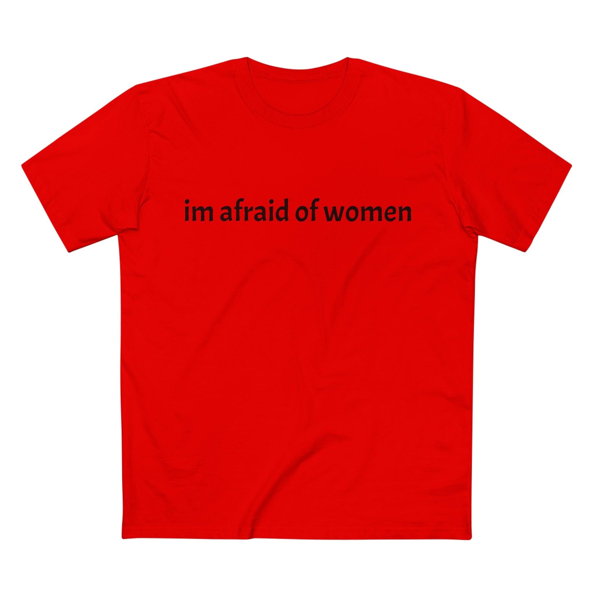 "im afraid of women" Staple Tee - Capylove