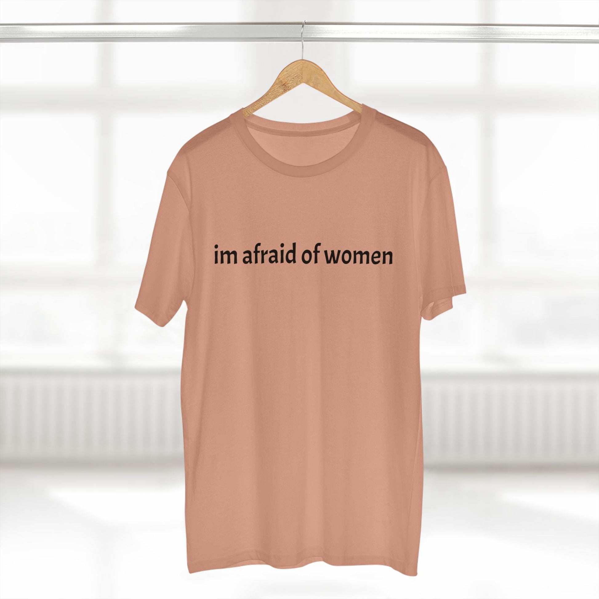 "im afraid of women" Staple Tee - Capylove