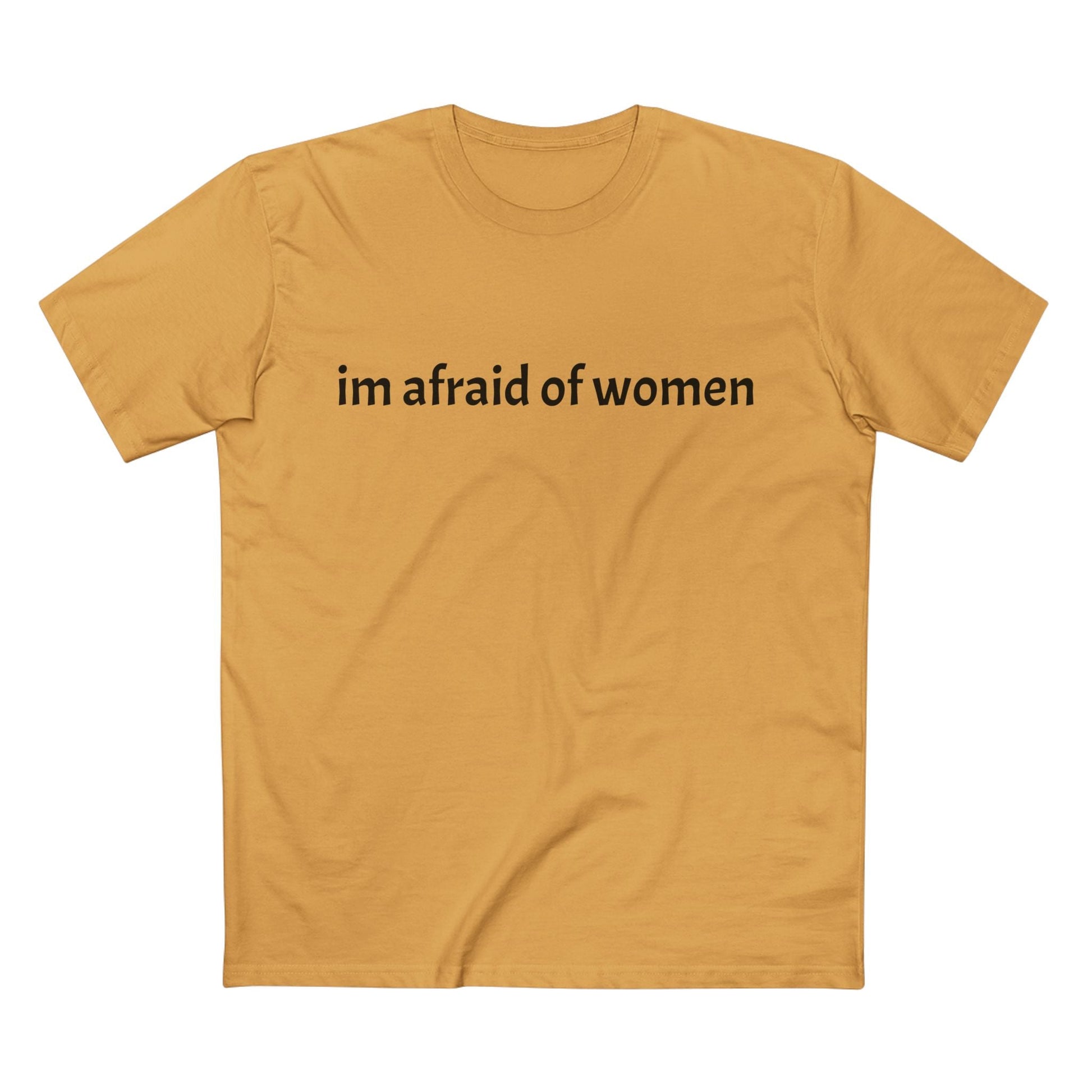 "im afraid of women" Staple Tee - Capylove