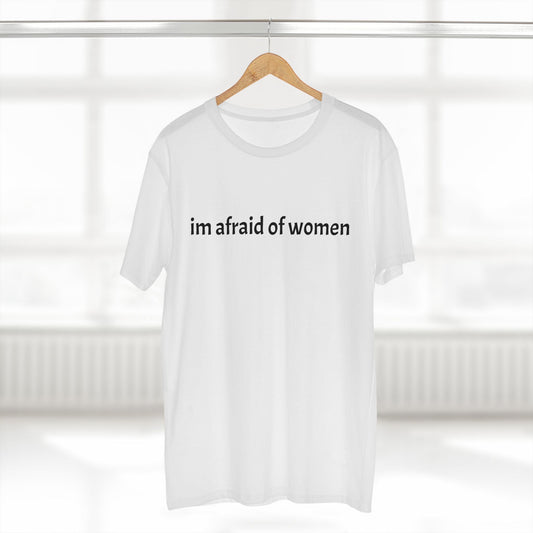 "im afraid of women" Staple Tee - Capylove