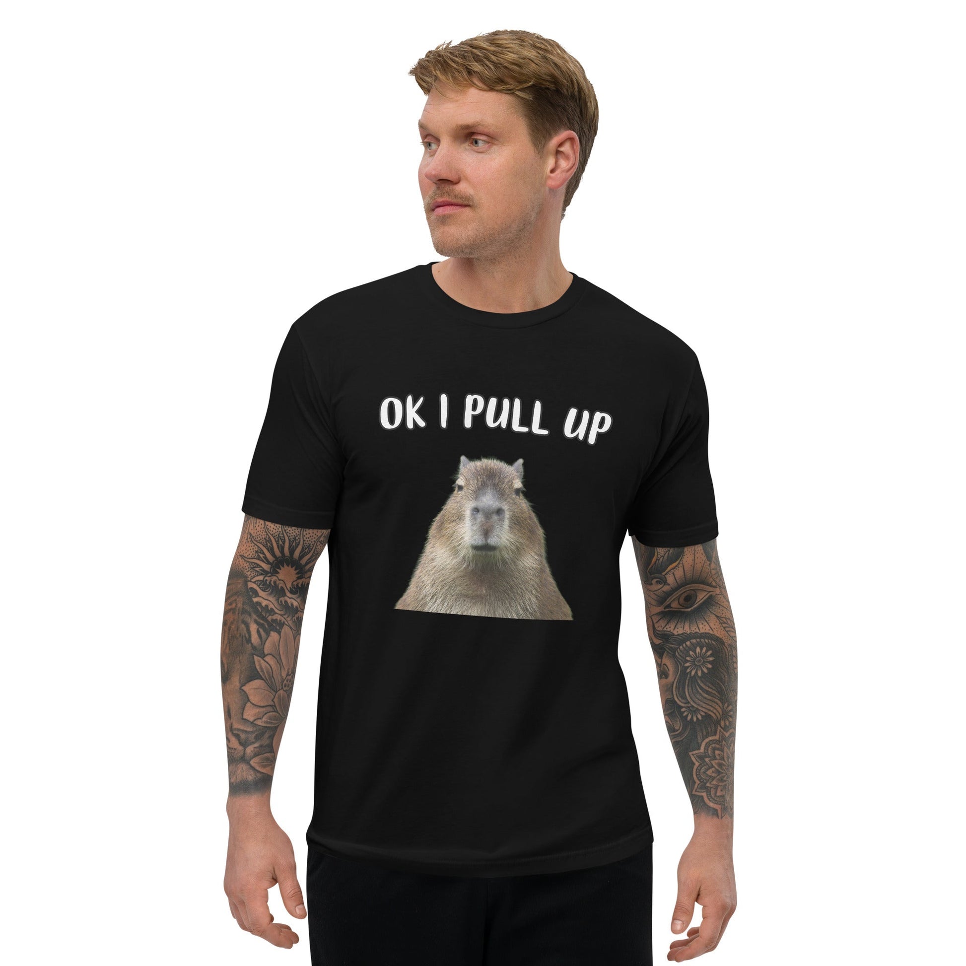 "OK I PULL UP" Short Sleeve T-shirt - Capylove